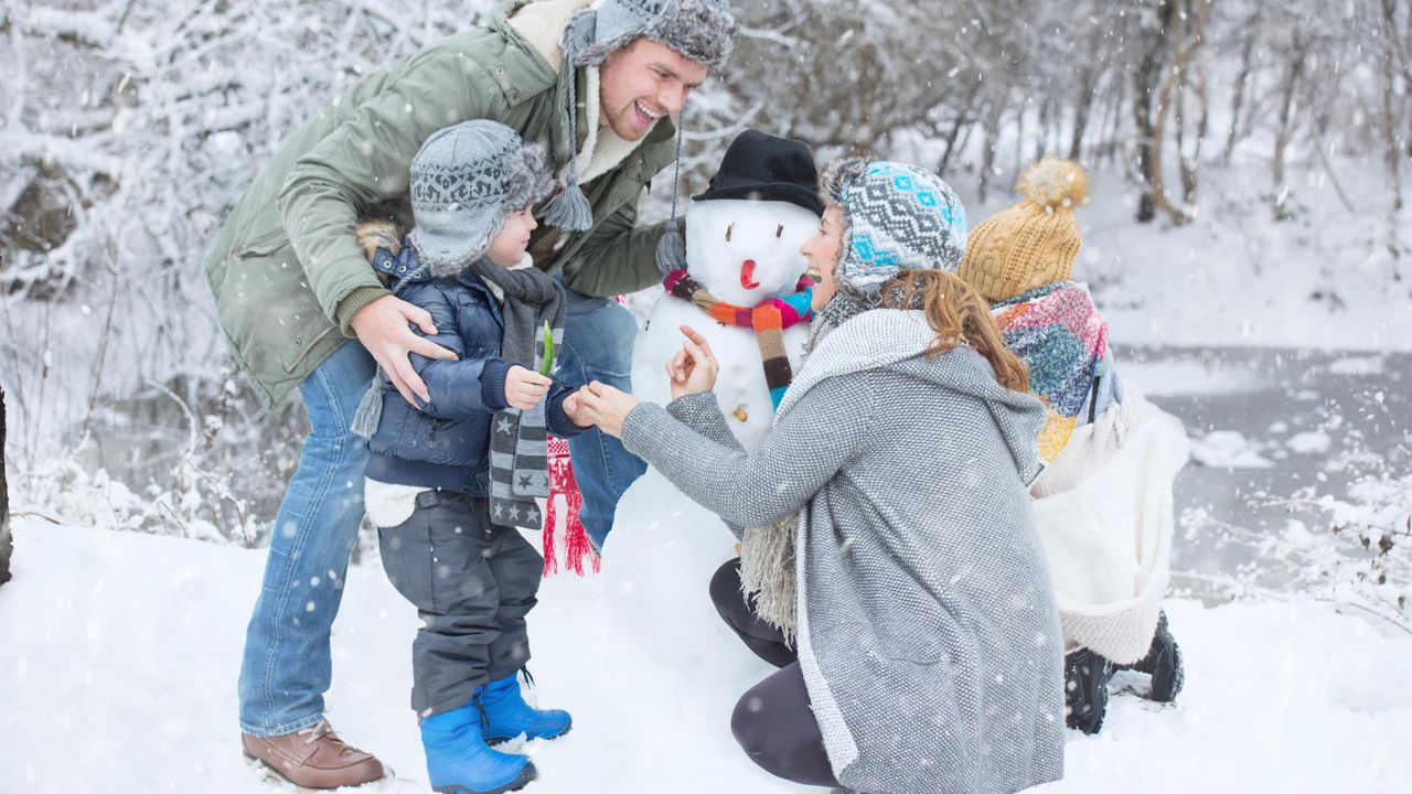 Schneemann bauen Schneemann bauen